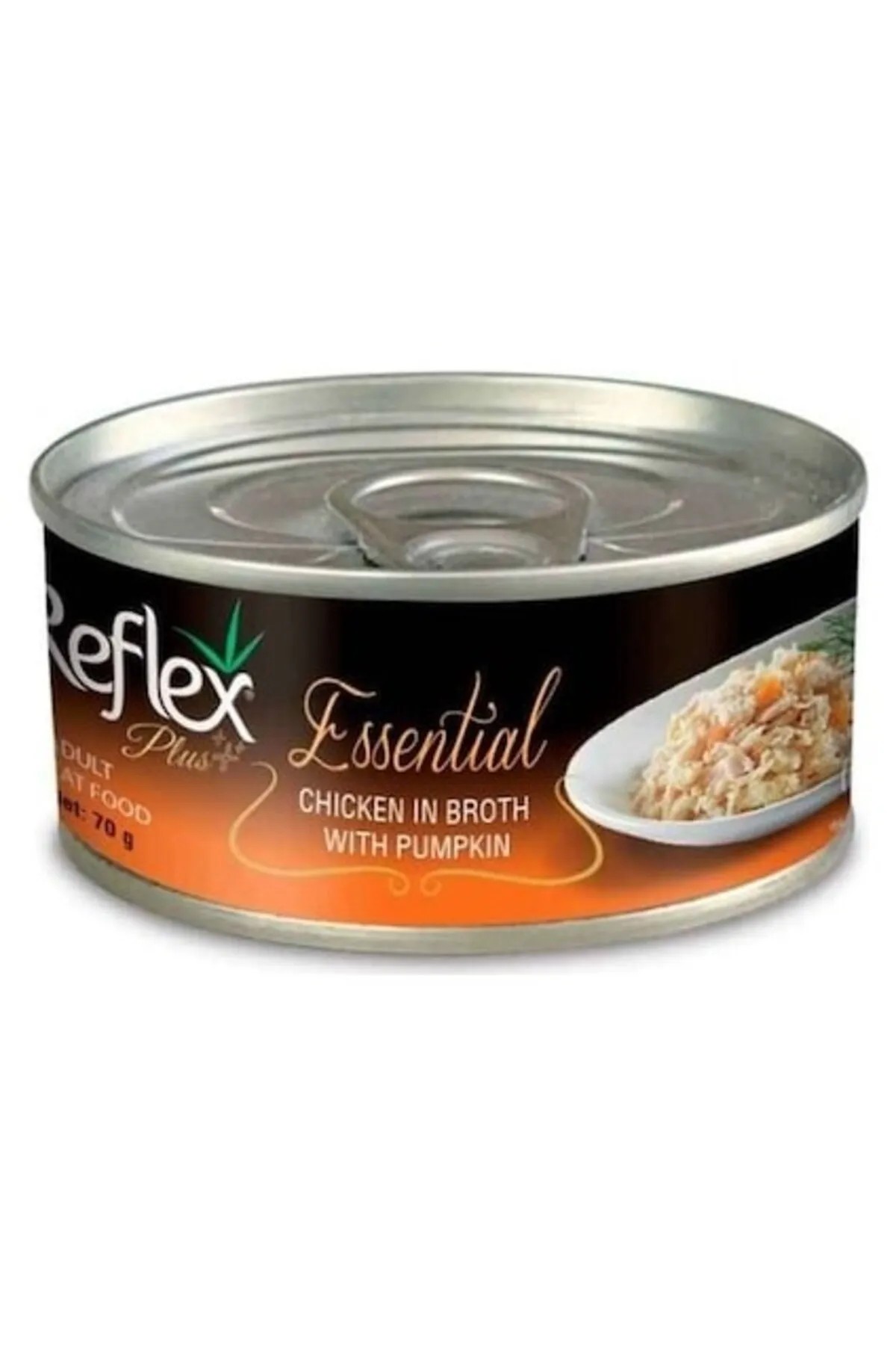 REFLEX PLUS ESSENTİAL TAVUKLU BALKABAKLI KEDİ KONSERVESİ 70 GR