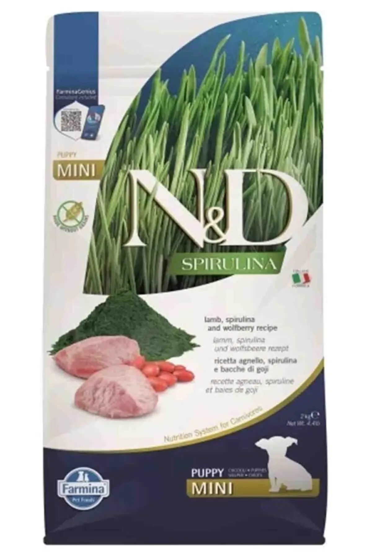 N&D SPIRULINA LAMB MINI PUPPY 2 KG