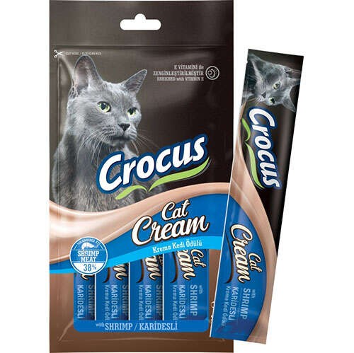 CROCUS KARİDESLİ KREMA KEDİ ÖDÜLÜ 4X15G