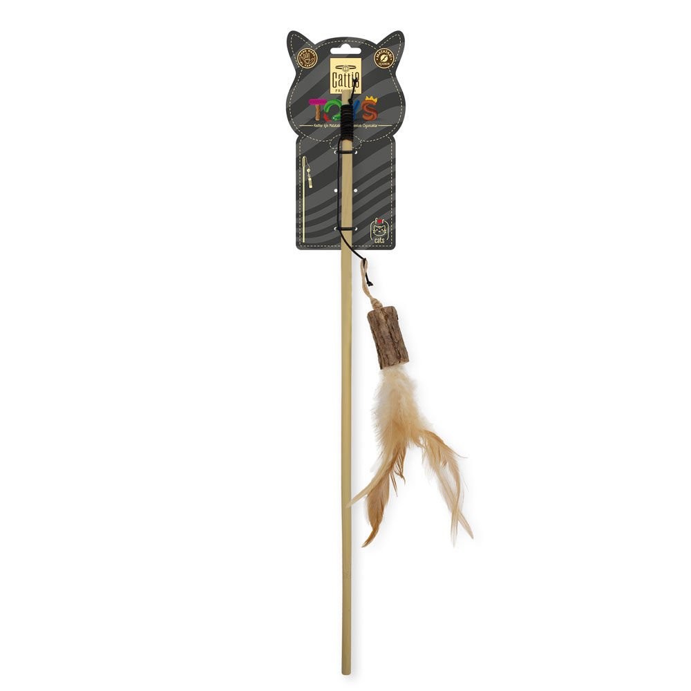 CATTİE MATATABİ İÇERİKLİ KEDİ OYUNCAĞI KÜTÜKLÜ OLTA 50CM
