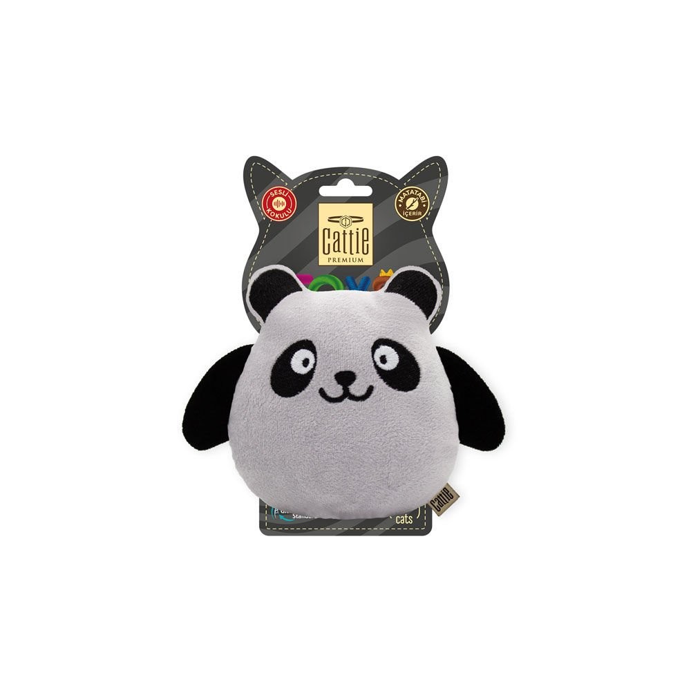CATTIE MATABİ İÇERİKLİ KEDİ OYUNCAĞI PELUŞ PANDA 15CM