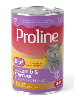 PROLİNE KUZU ETLİ ve HAVUÇLU PATE KEDİ KONSERVESİ  