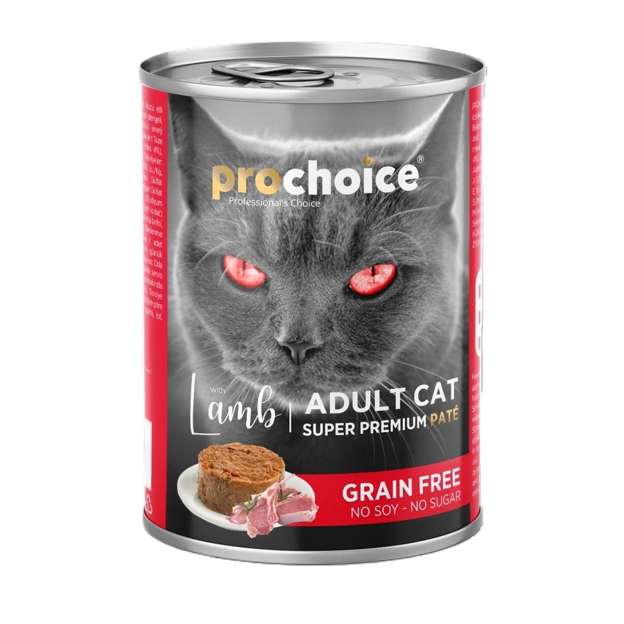 PROCHOİCE KUZU ETLİ  KEDİ KONSERVE 400 GR