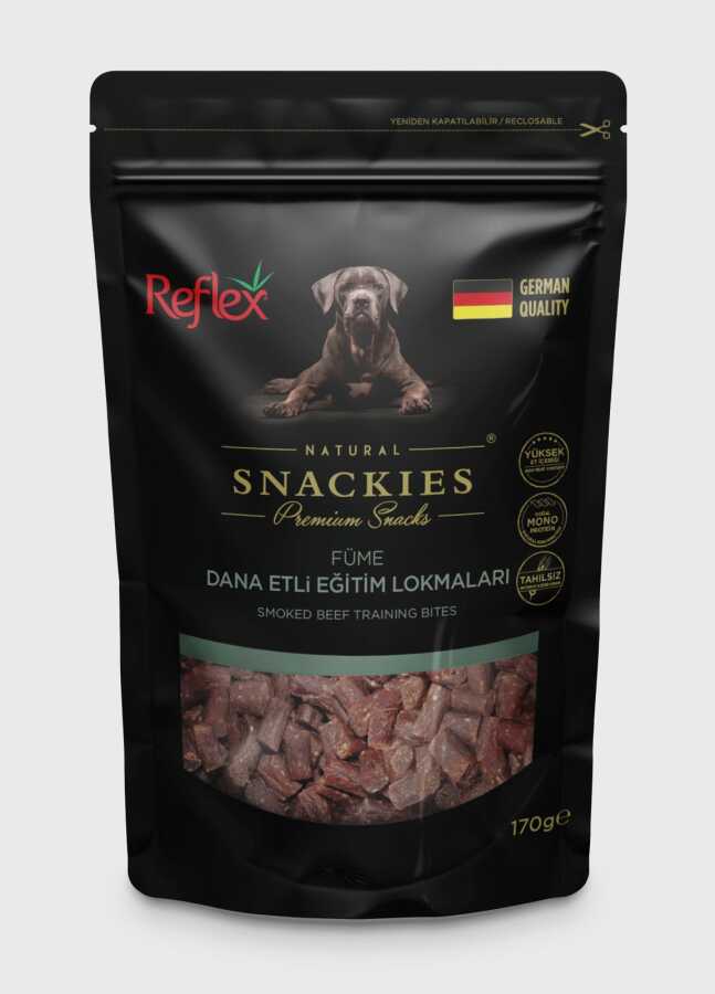 Reflex Snackies Füme Dana Etli Eğitim Lokmaları Köpek Ödül Maması 170 Gr 