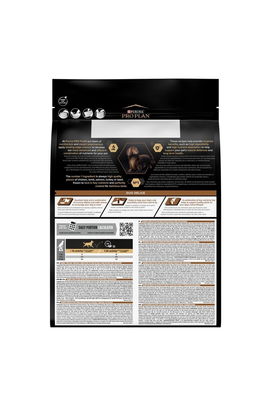 PRO PLAN DUO DELİCE SMALL BİFTEKLİ YETİŞKİN KÖPEK MAMASI 2,5 KG