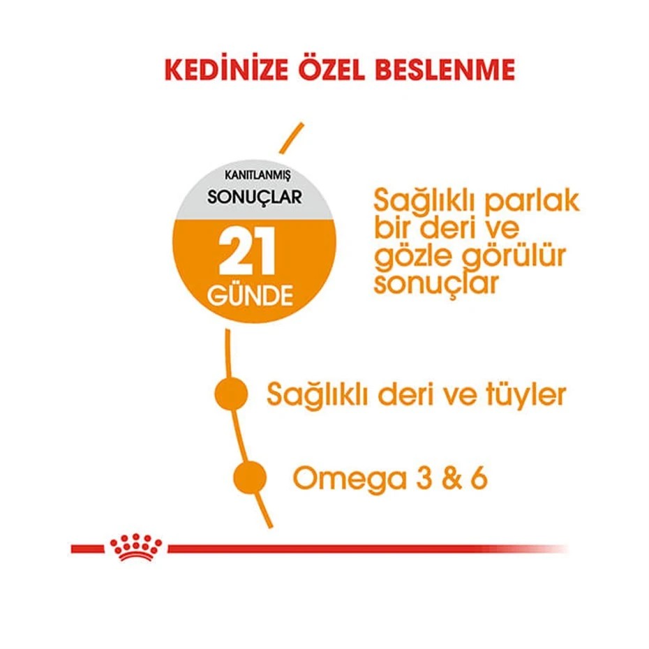 ROYAL CANİN HAİR SKİN HASSAS TÜYLÜ KEDİLER İÇİN MAMA 2 KG