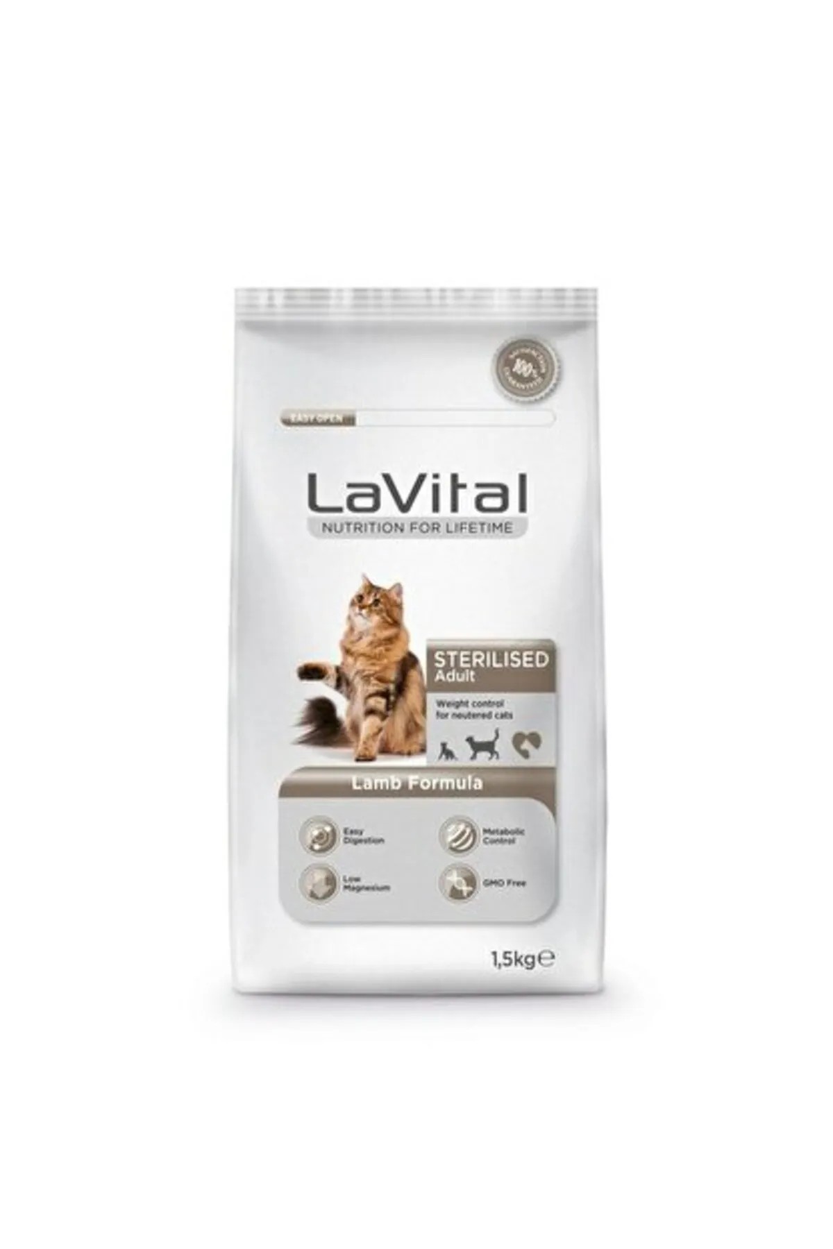 LAVİTAL STERİLSED KUZU ETLİ KEDİ MAMASİ 1.5 KG