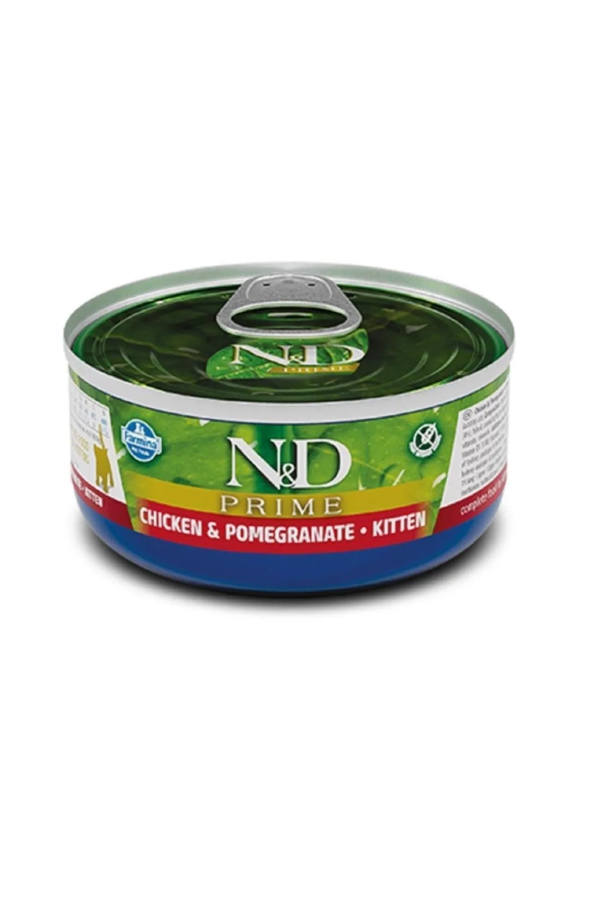 N&D PRİME TAVUK VE NARLI YAVRU KEDİ KONSERVESİ 80 GR