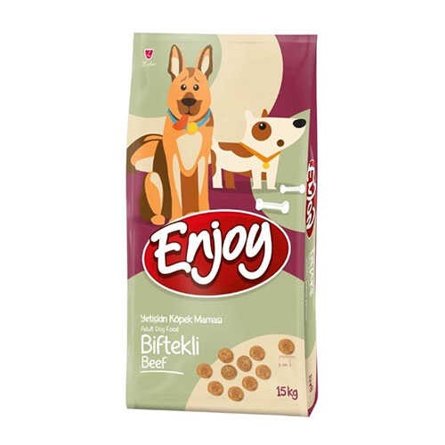 ENJOY BİFTEKLİ YETİŞKİN KÖPEK MAMASI 15KG
