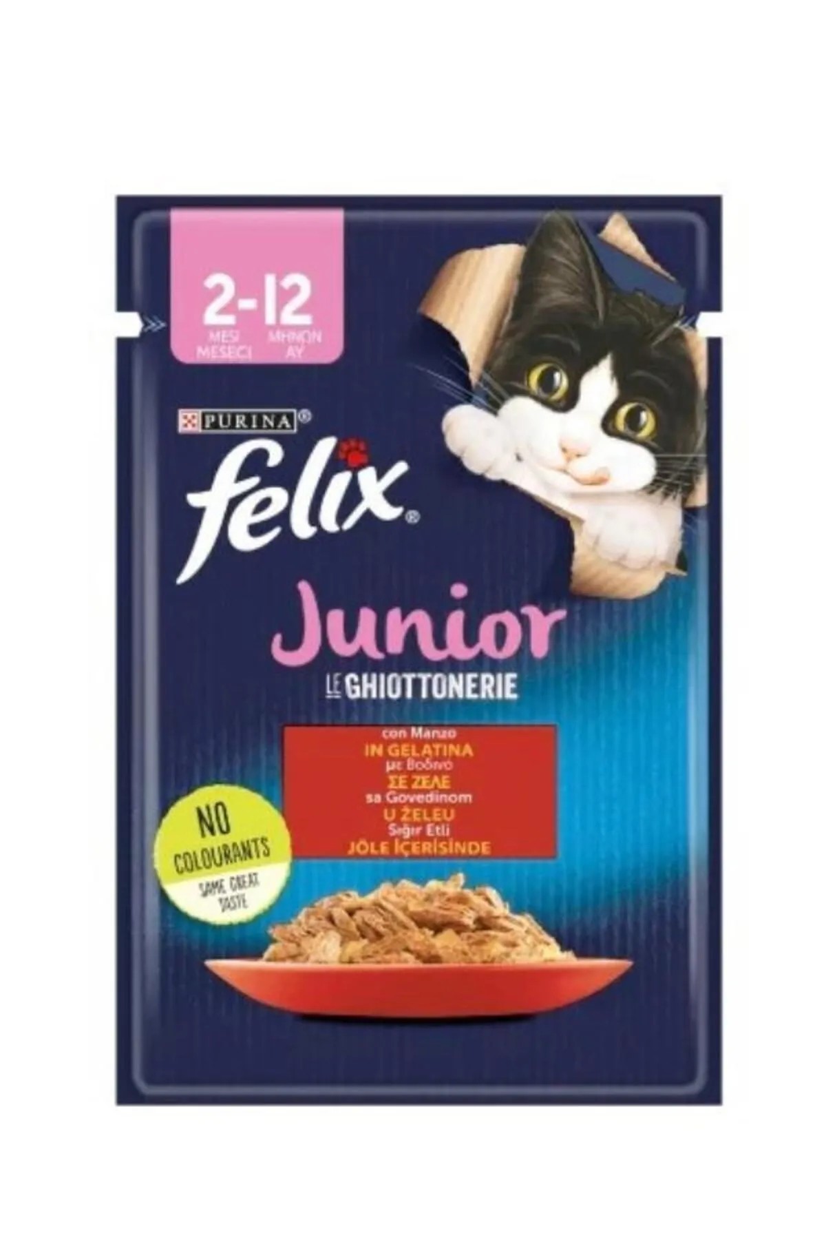 FELİX SIĞIR ETLİ YAVRU KEDİ POUCH 85GR