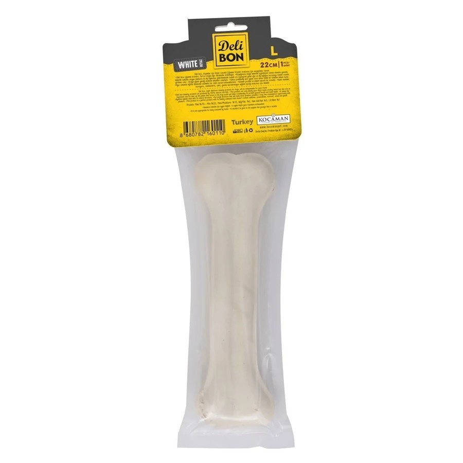 DERİ PRES KEMİK 22CM M BOY 1Lİ PAKET BEYAZ BEYAZ 22CMX1AD.