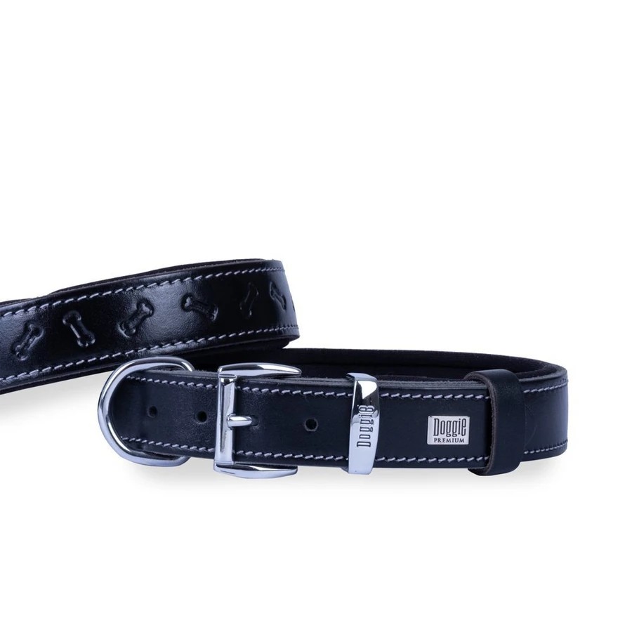 DOGGIE COMFORT KEMIK DESENLI BOYUN TASMASI 2,550 CM SIYAH