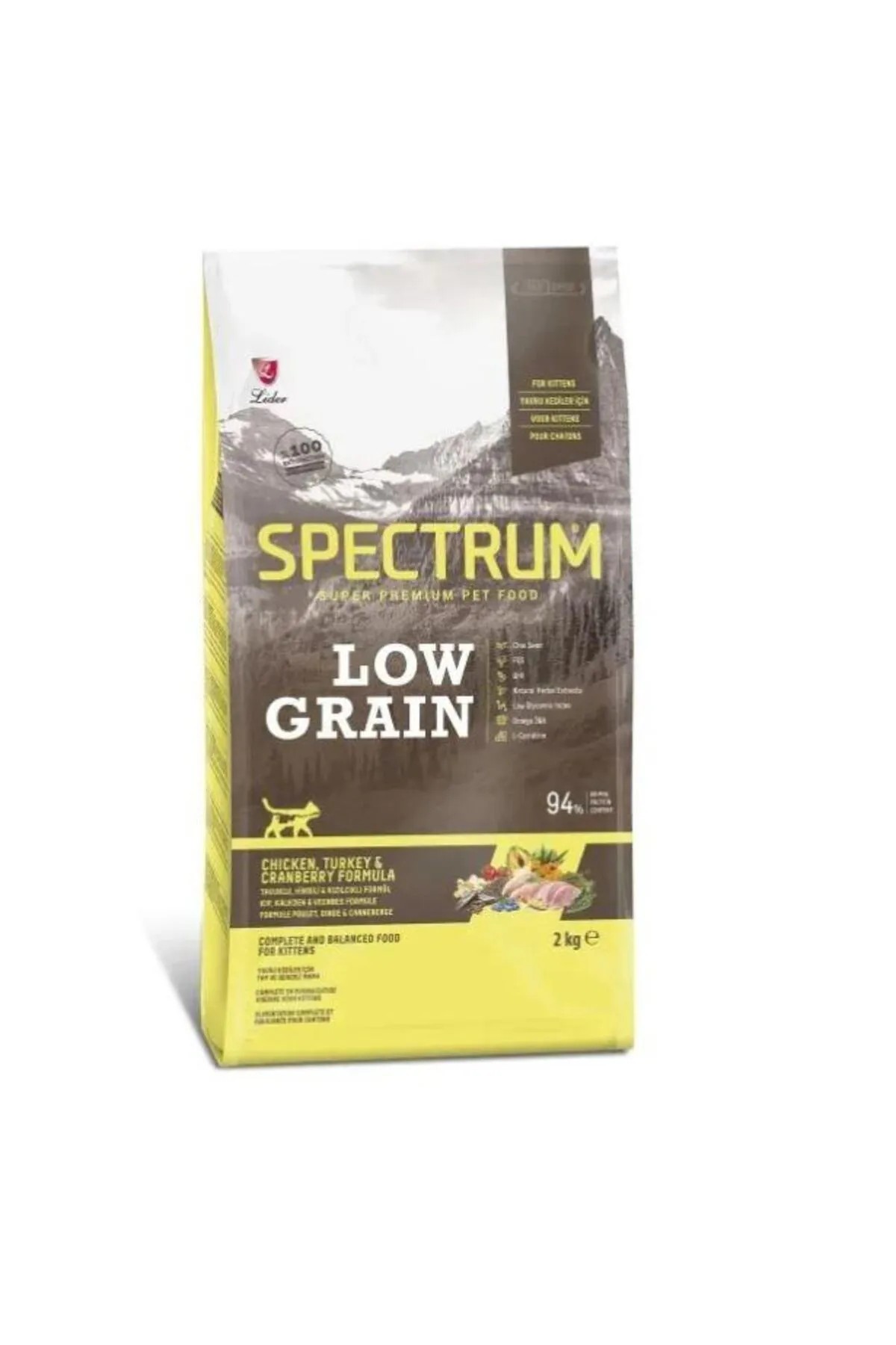 SPECTRUM AZ TAHILLI KITTEN TAVUKLU VE HINDILI 2KG KEDI MAMASI