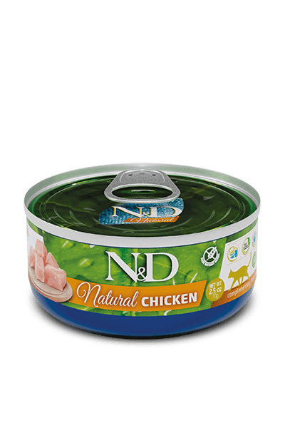 N&D NATURAL CAT TAVUKLU KEDİ KONSERVESİ 80 GR
