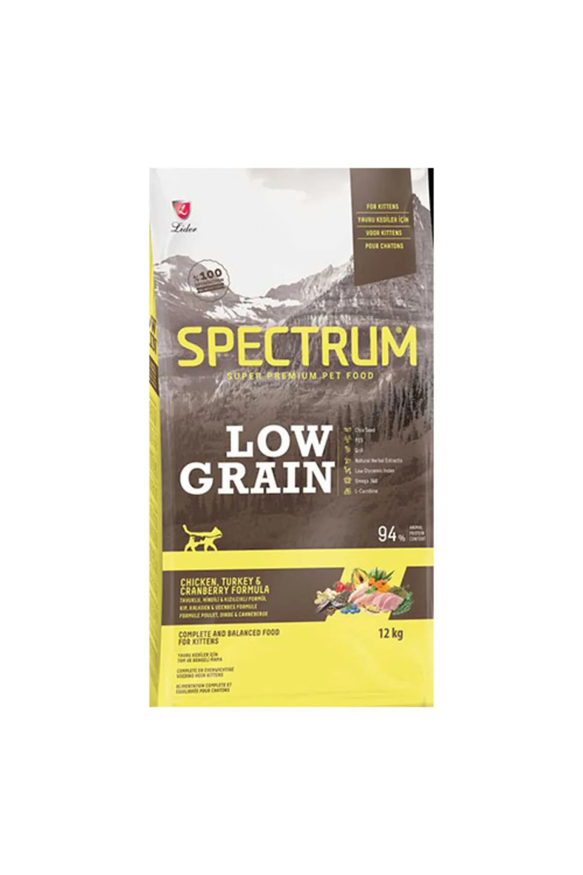 SPECTRUM TAVUKLU LOW GRAİN KİTTEN 12KG