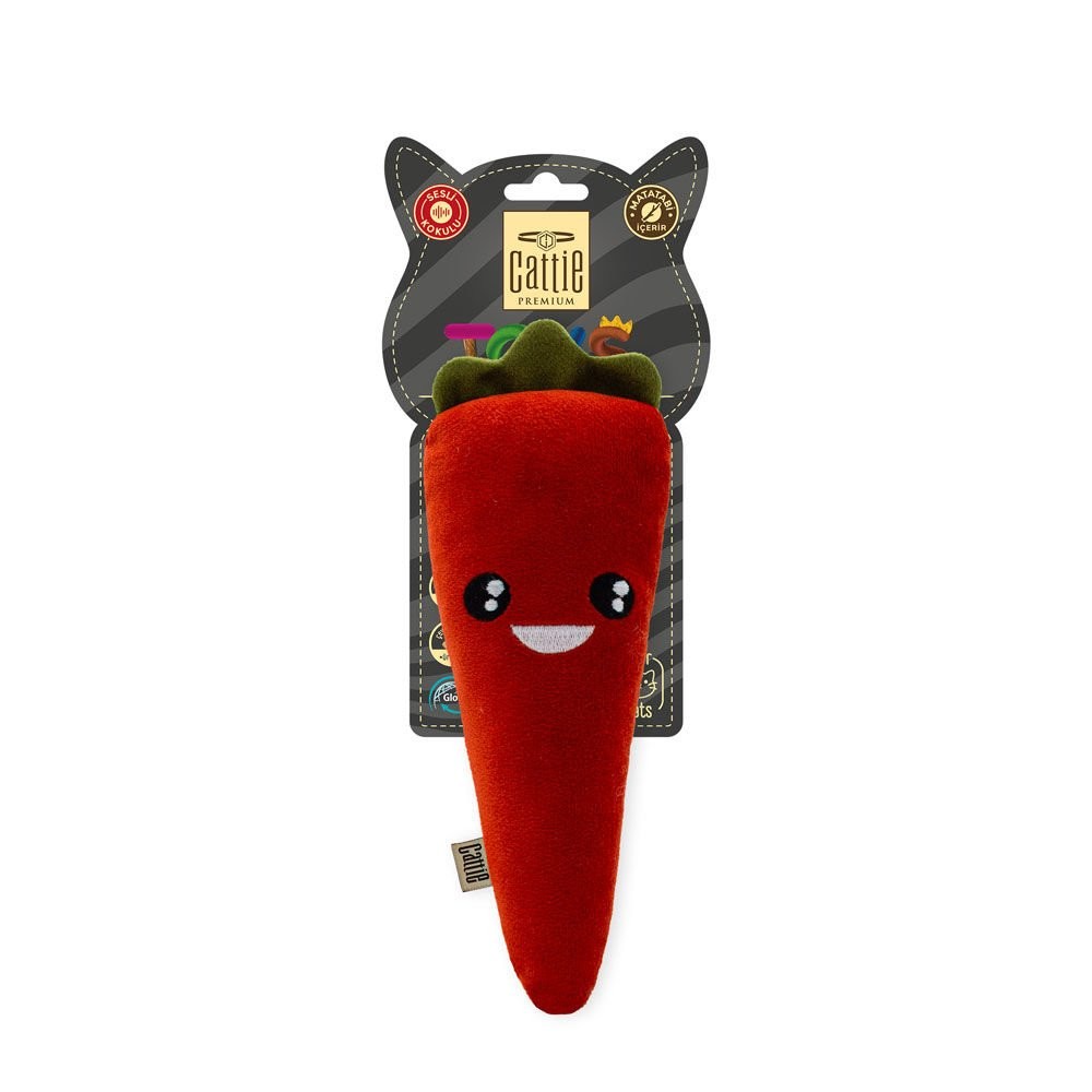 CATTİE MATATABİ İÇERİKLİ KEDİ OYUNCAĞI PELUŞ HAVUÇ 20CM