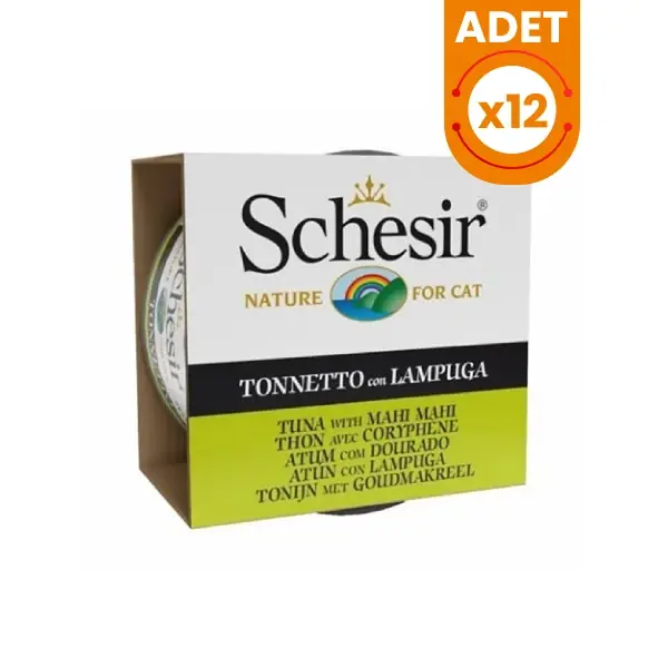 Schesir Jöle İçinde Ton Balıklı ve Mahi Mahili Kedi Konservesi 85gr (12 ...