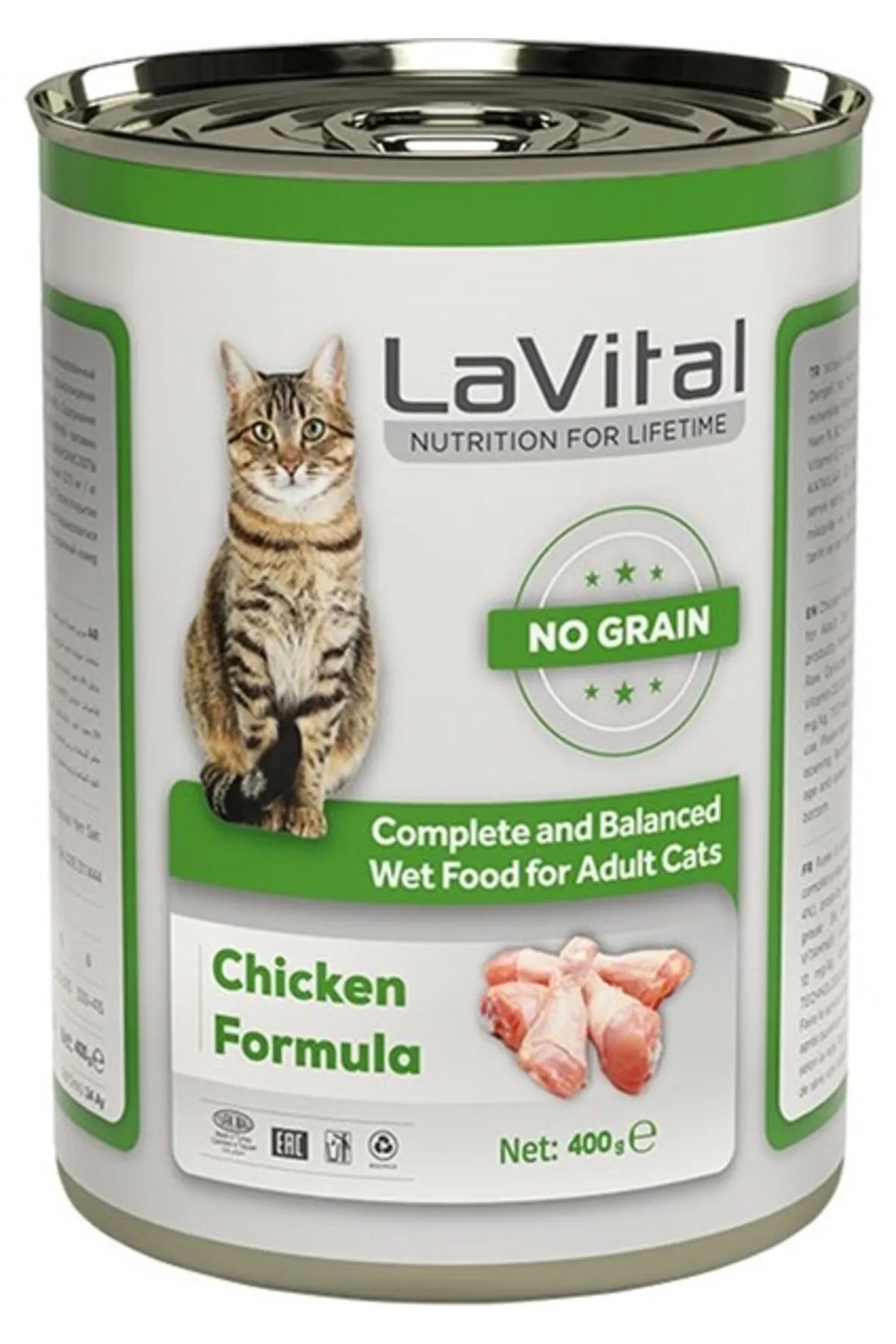 LAVİTAL ADULT TAVUK ETLİ KEDİ MAMASI 400G