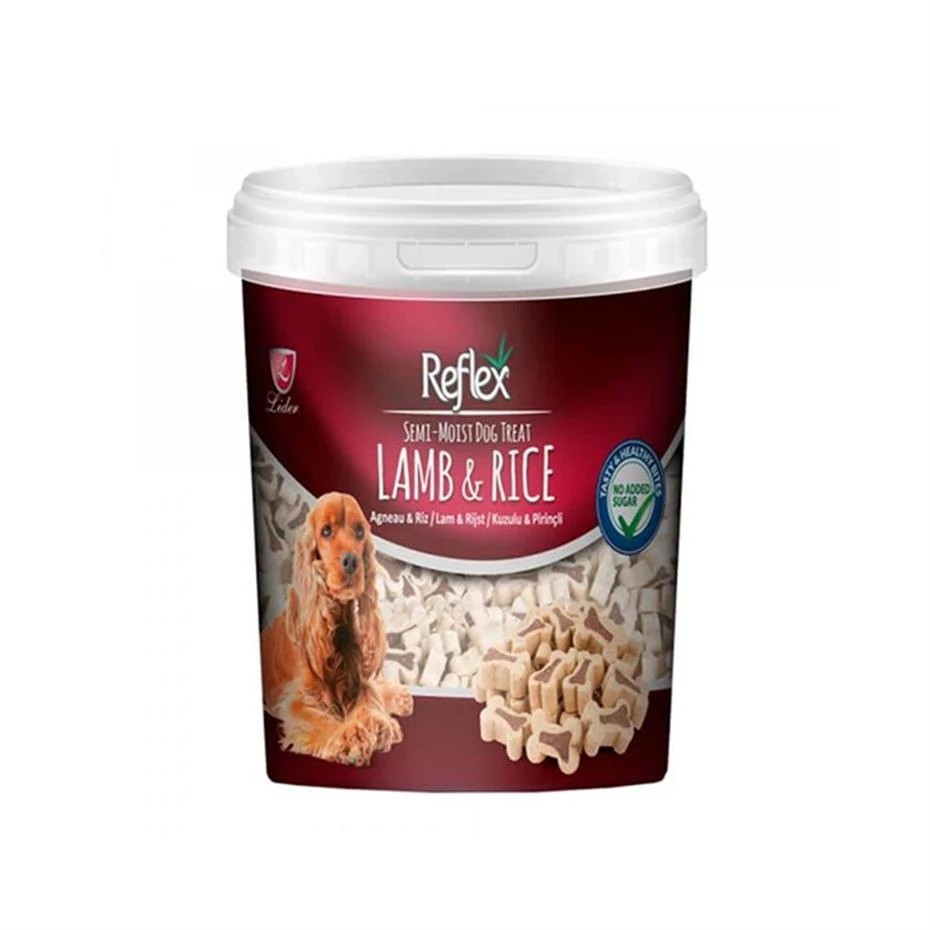 REFLEX KUZU ETLI VE PIRINÇLI KÜÇÜK IRK KÖPEK ÖDÜLÜ 500 GR