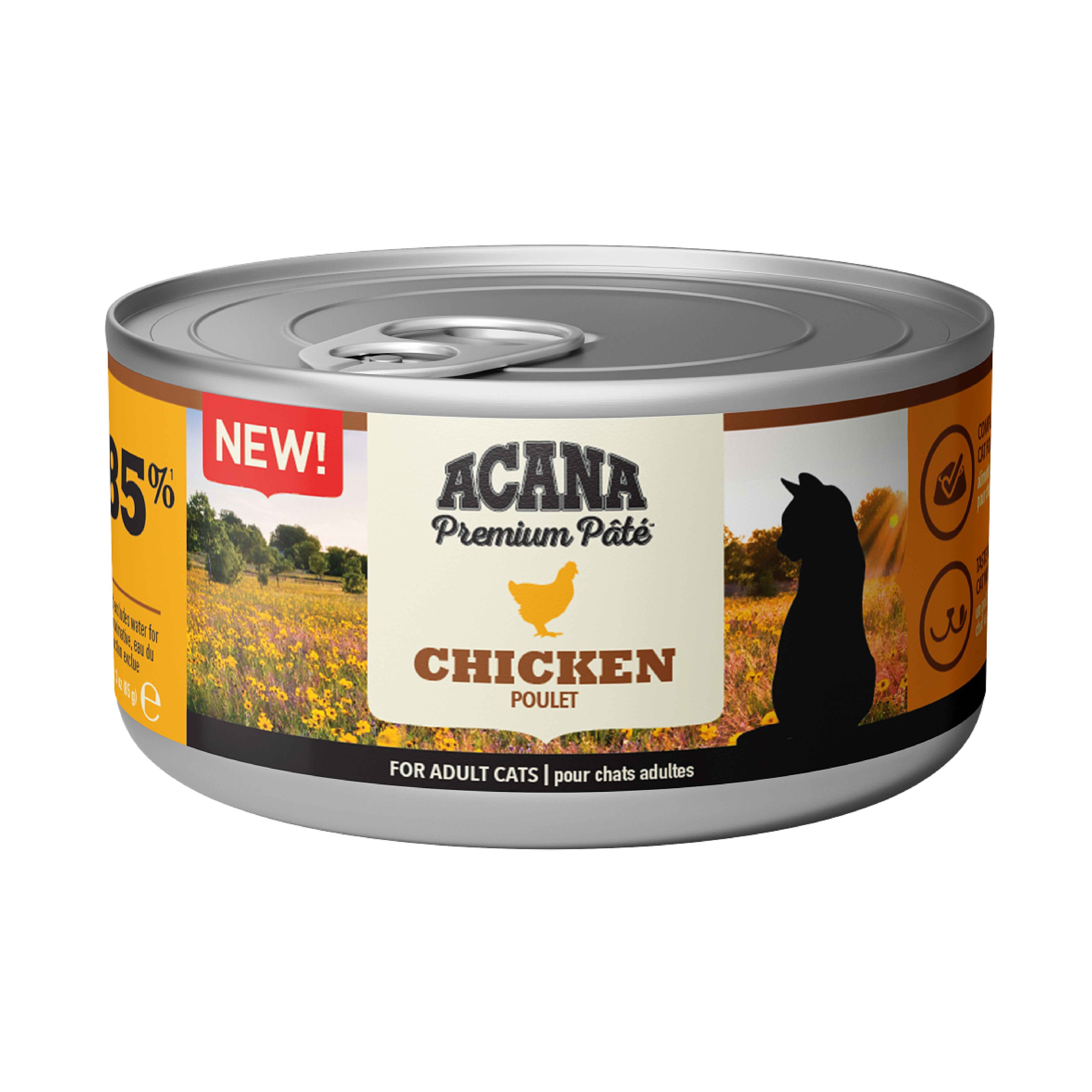 ACANA PREMİUM TAVUKLU EZME KEDİ KONSERVESİ 85 GR