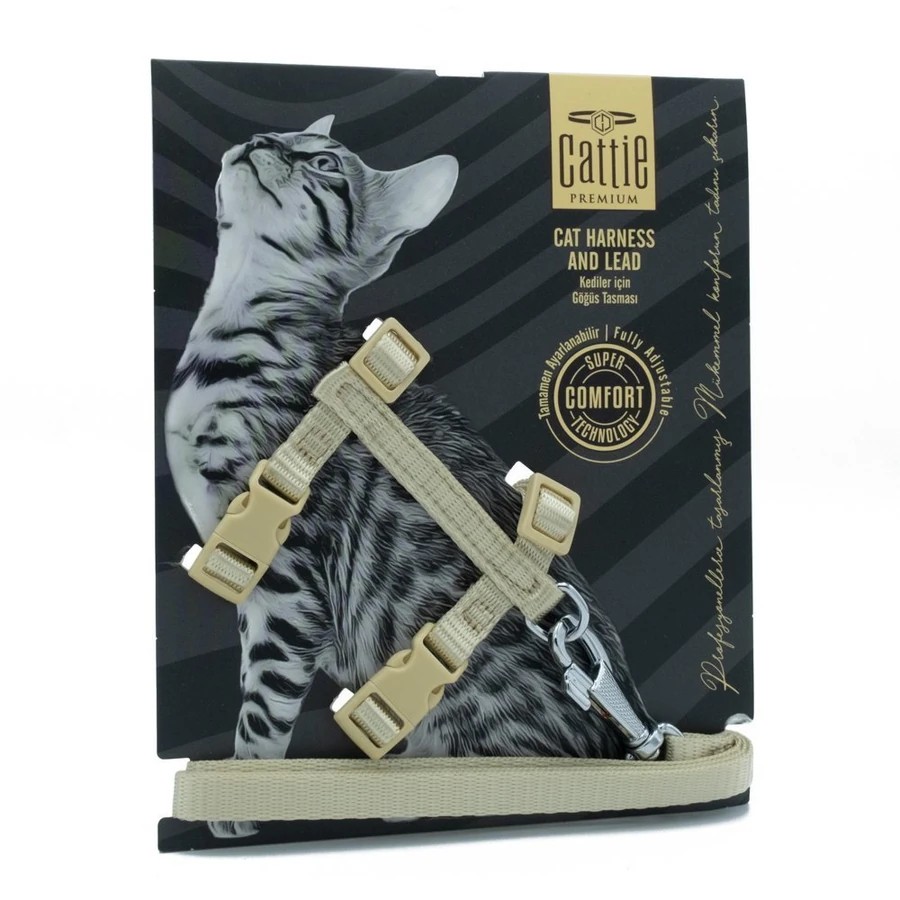 KEDI GÖGÜS & GEZDIRME TAKIMI HAKI 1X25-40CM