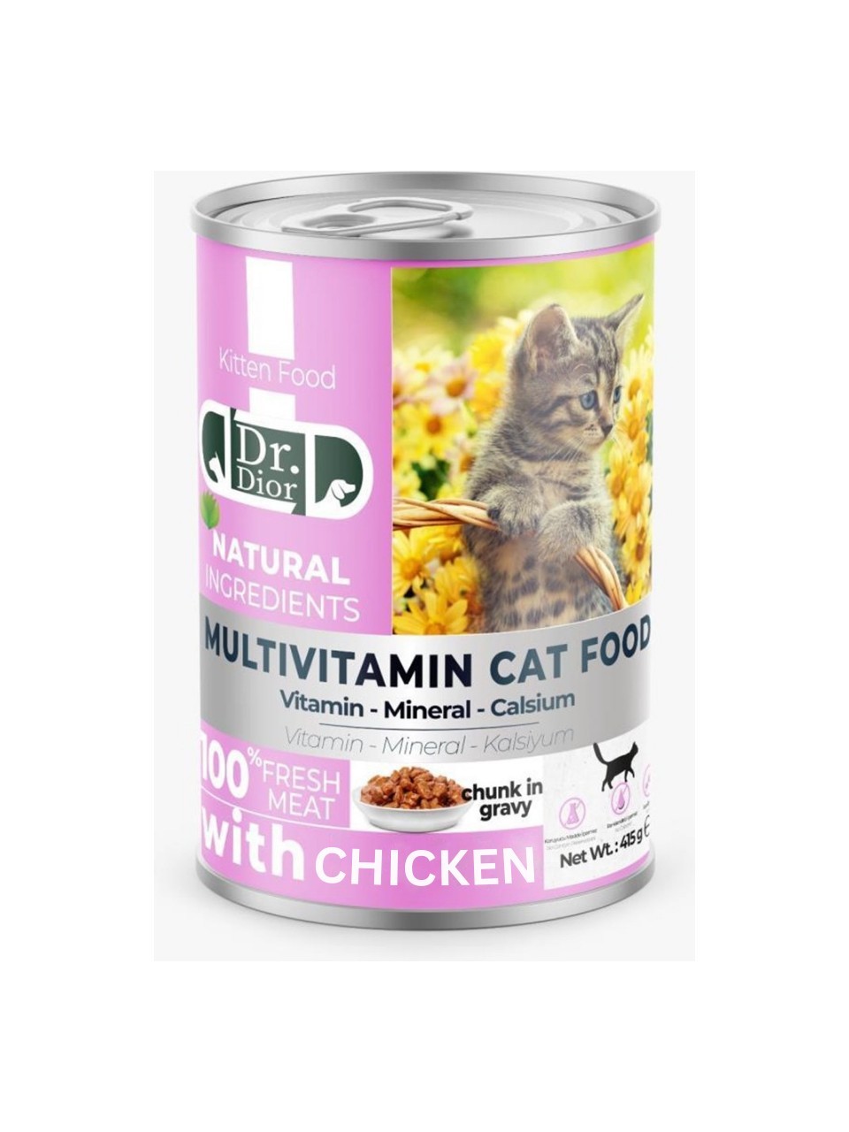DR. DİOR KEDİ KONSERVE YAVRU TAVUKLU
