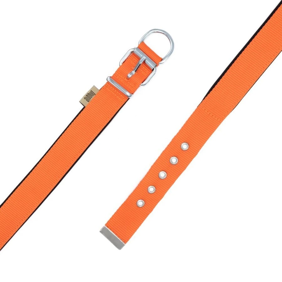 DOGGİE COMFORT YUMUŞAK DOKUMA KÖPEK TASMASI M 2,5X37-45CM TURUNCU