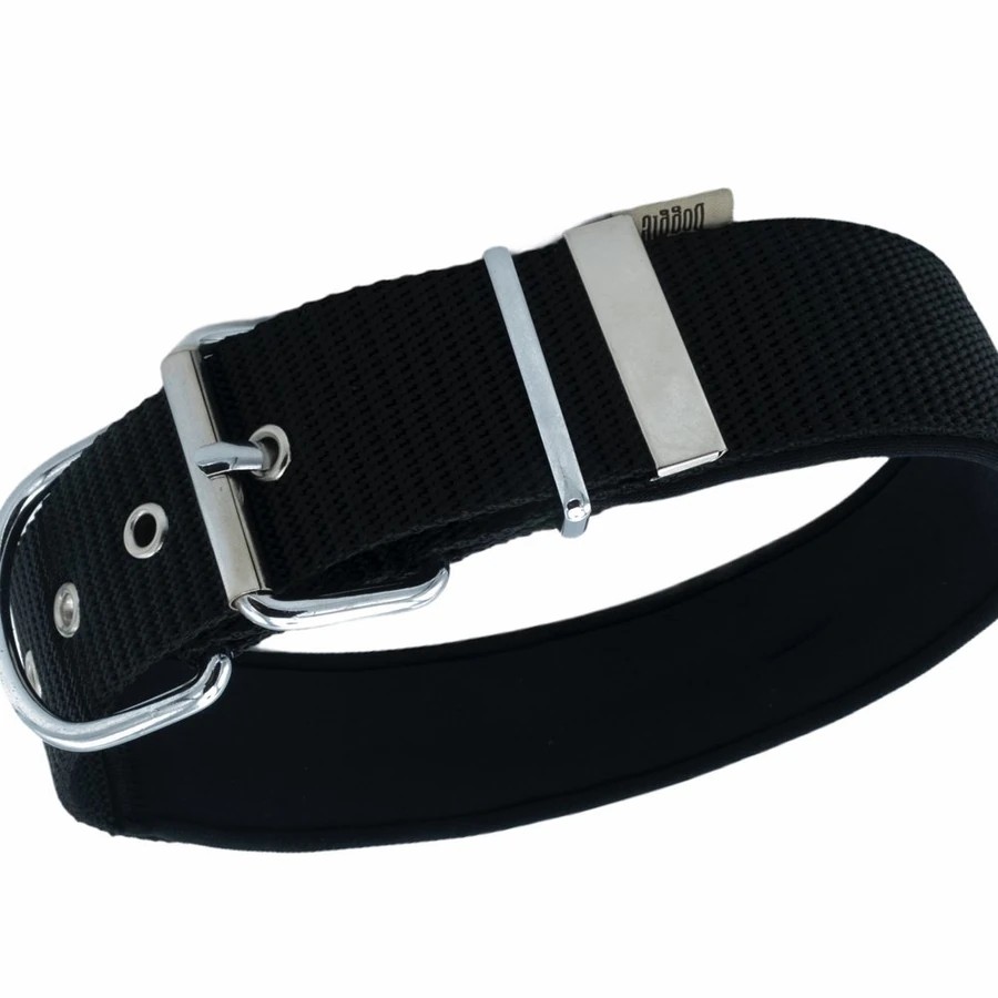 DOGGİE COMFORT YUMUŞAK DOKUMA KÖPEK TASMASI L 2,5X42-50CM SİYAH