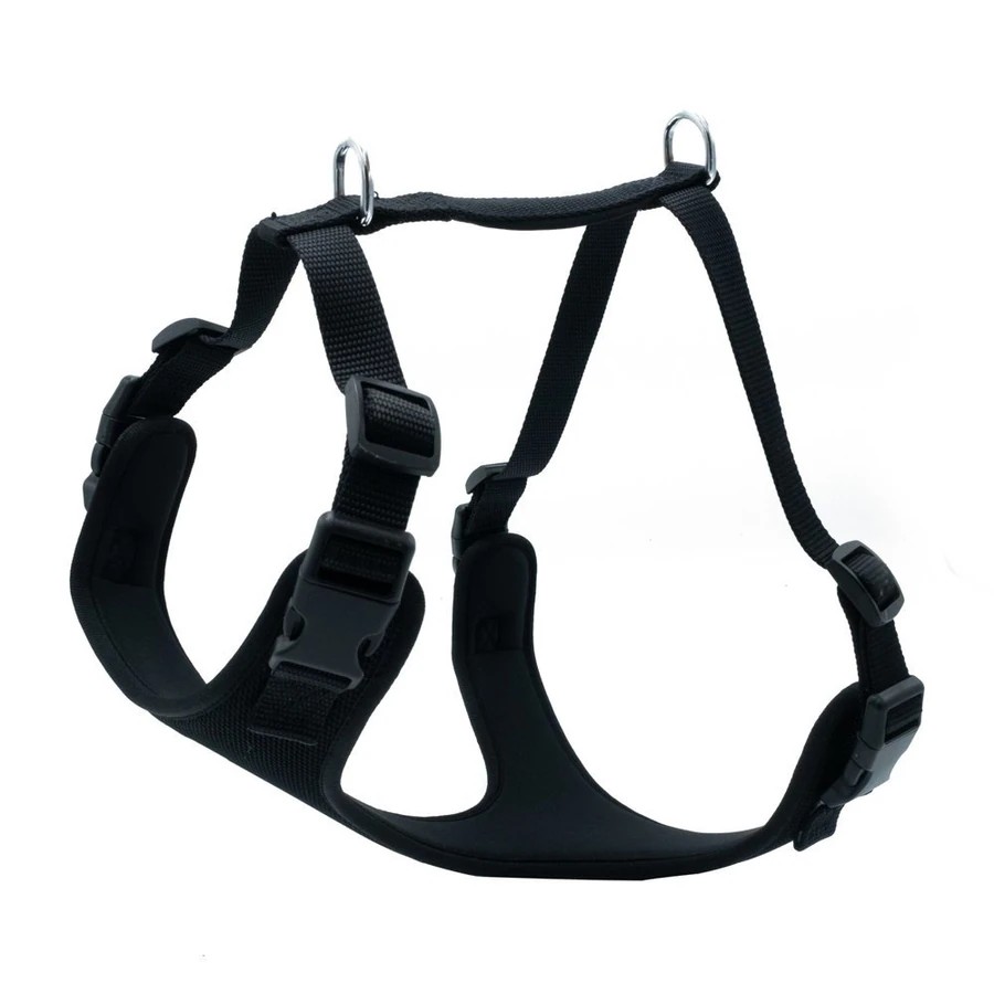 DOGGİE HAVALI PED DOKUMA KÖPEK GÖĞÜS TASMASI MEDİUM 45-55 CM SİYAH