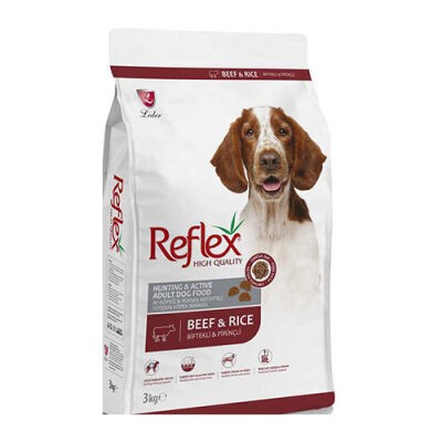 REFLEX BİFTEKLİ HİGH ENERGY PİRİNÇLİ YETİŞKİN KÖPEK MAMASI 3 KG