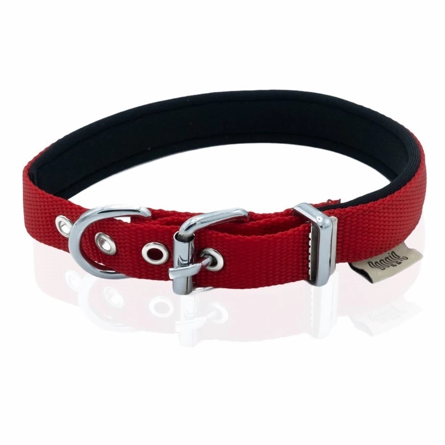 DOGGİE COMFORT SADE DOKUMA BOYUN TASMASI 2X35-40CM KIRMIZI