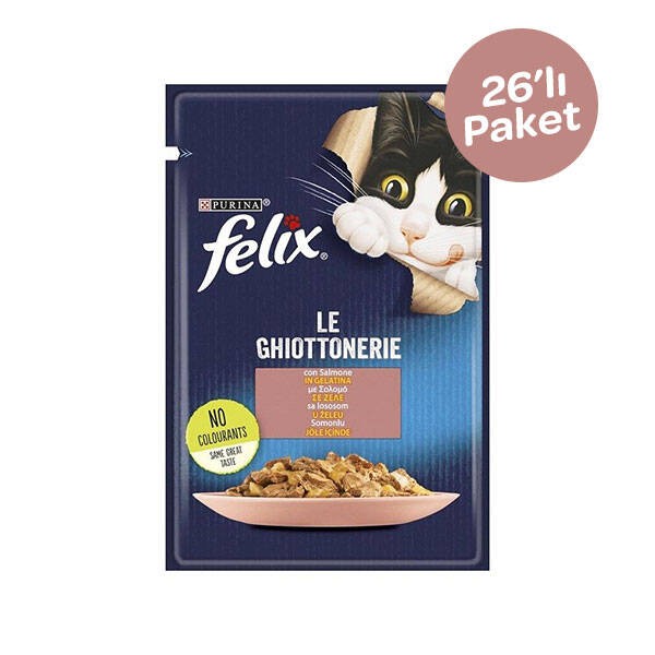 Felix Pouch Somonlu Yetişkin Kedi Konservesi 85gr x 26
