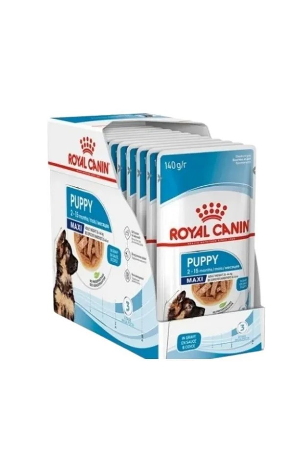 Royal Canin Maxi Puppy Yavru Köpek Yaş Maması 140 gr X 10 Adet
