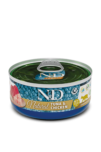 N&D NATURAL CAT TON BALIKLI TAVUKLU KEDİ KONSERVESİ 80 GR
