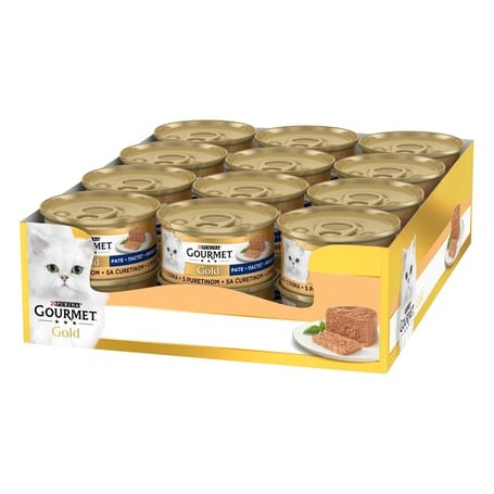 Gourmet Gold Kıyılmış Hindili Kedi Konservesi 85 gr X24 Adet