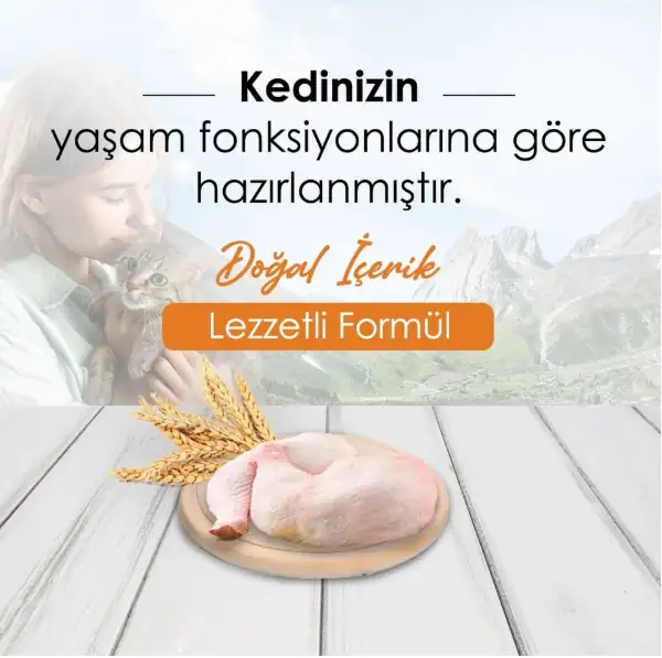 Newcat Tavuklu Yetişkin Kedi Maması 15 Kg
