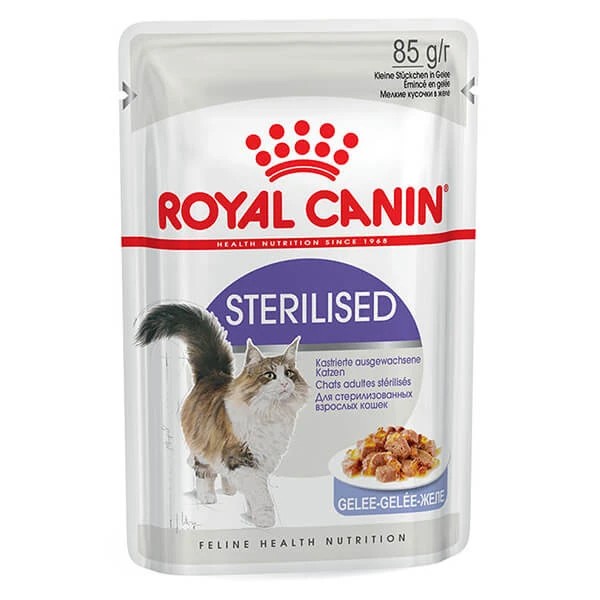 ROYAL CANİN POUCH STERİLİSED JELLY KISIRLAŞTIRILMIŞ KEDİ YAŞ MAMA 85 GR.