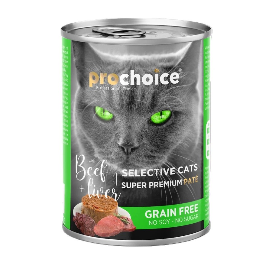 PROCHOİCE SELECTİVE BİFTEK VE CİĞER Lİ KEDİ KONSERVE400GR