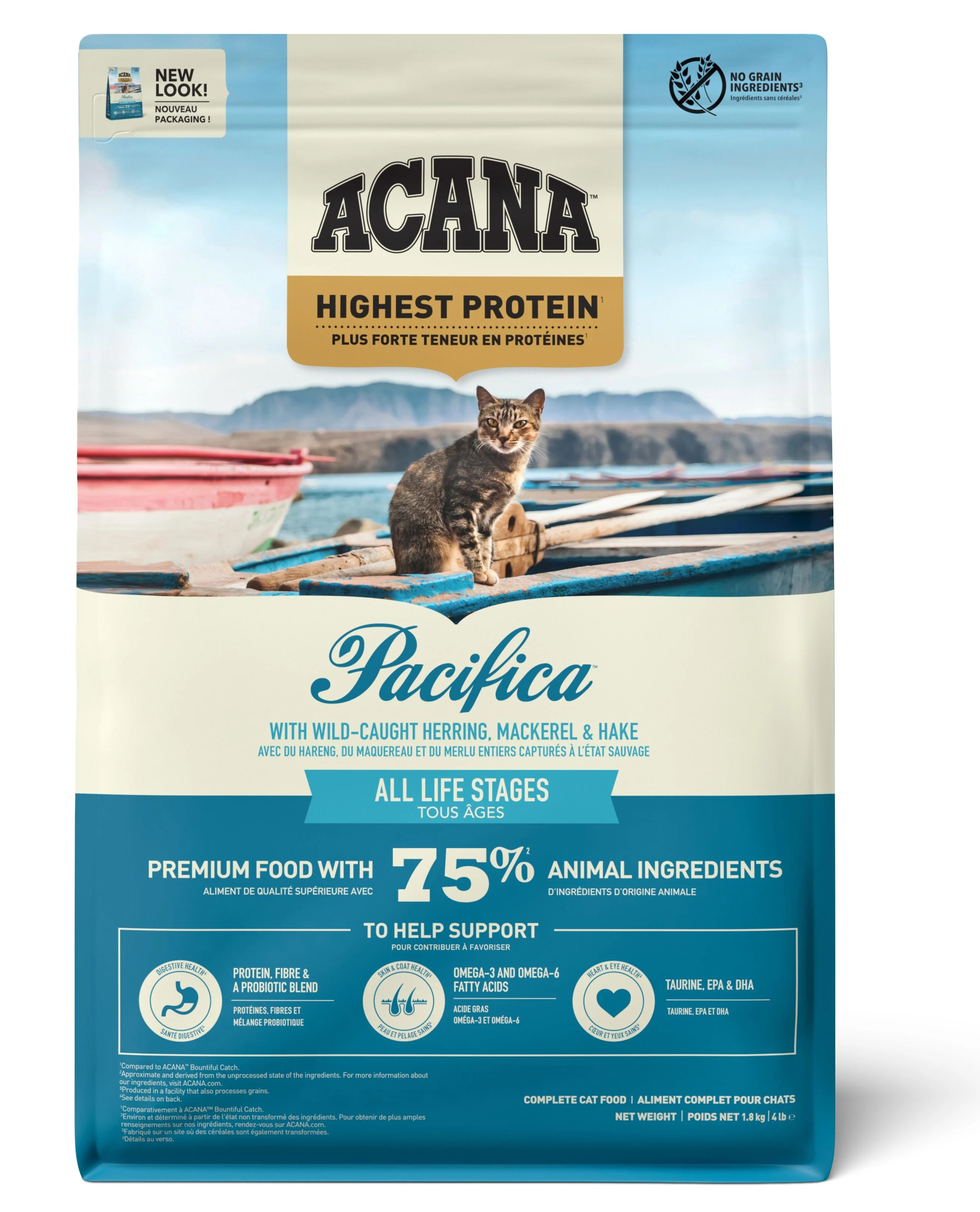 ACANA PACİFİCA BALIKLI TAHILSIZ YETİŞKİN KEDİ MAMASI 1,8 KG