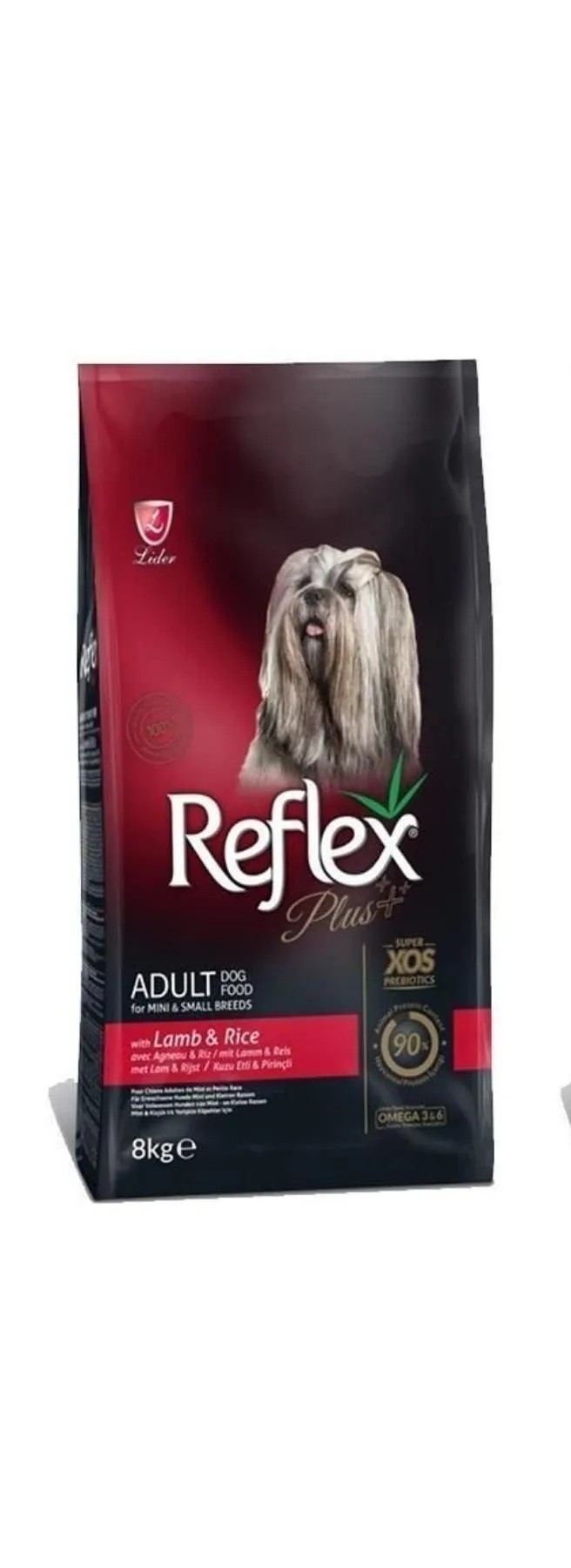 REFLEX KUZU VE PİRİNÇLİ KÜÇÜK IRK YETİŞKİN KÖPEK MAMASI 8 KG