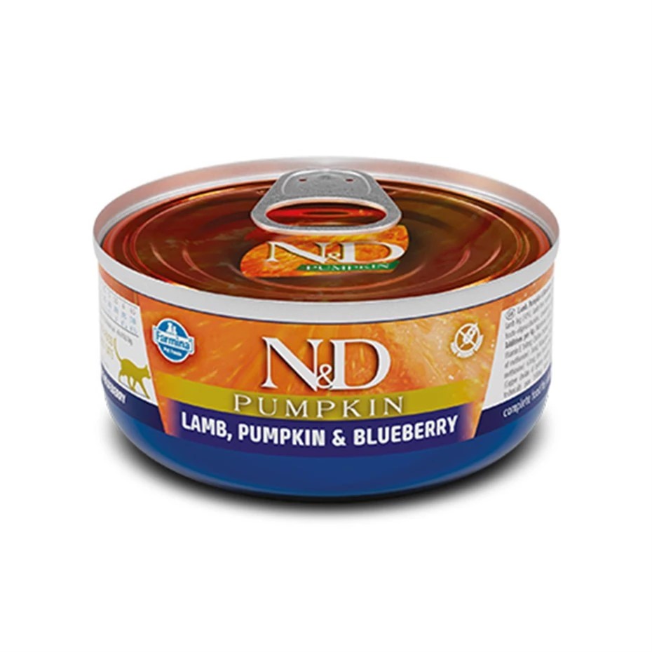 N&D KEDI PUMKİN&KUZU&YABANMERSİNİ KONSERVE 70 GR.