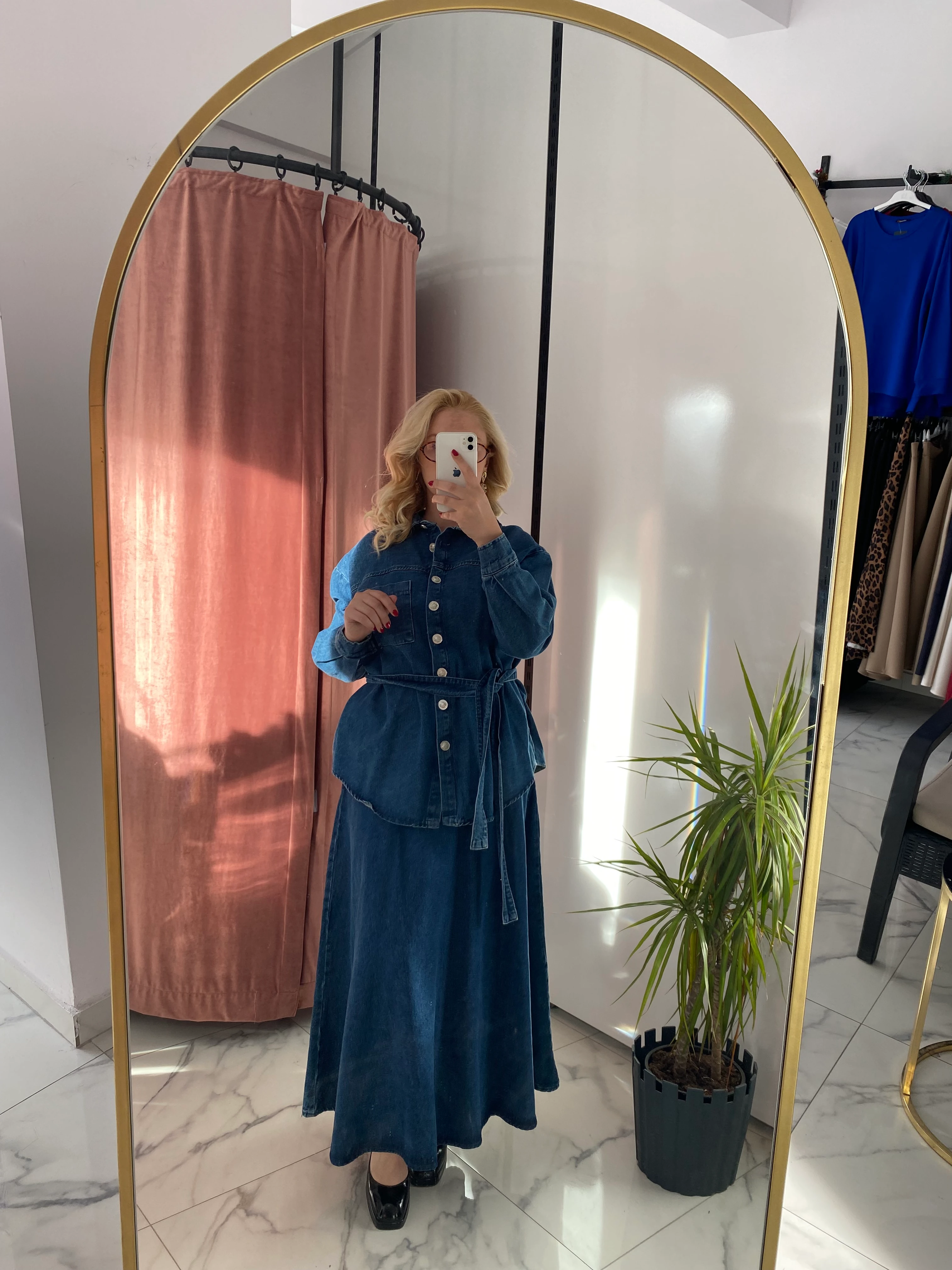 GENİŞ KALIP KOT ETEK 