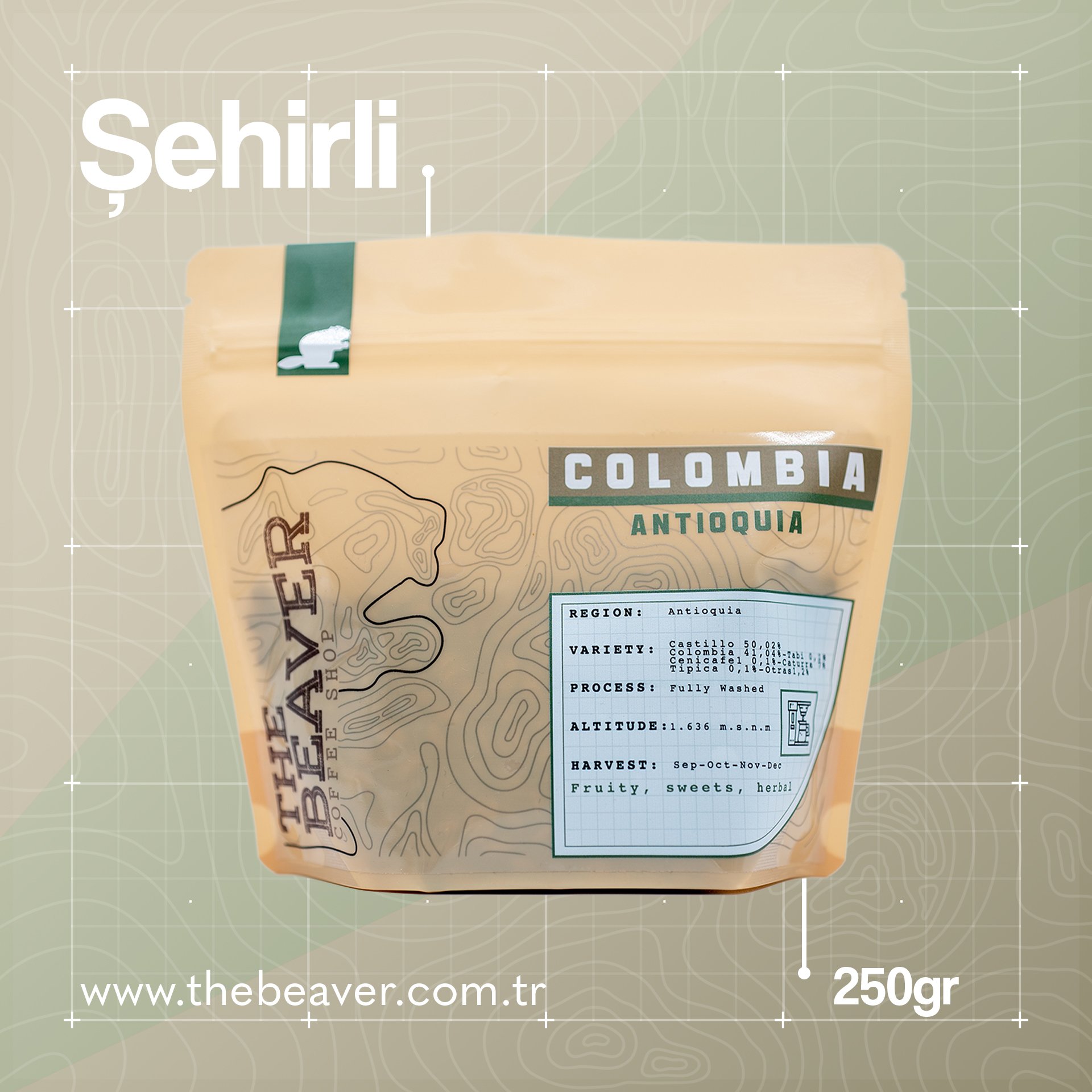 Colombia Antioquia 250GR - Şehirli Hızlı Yaşam main variant image