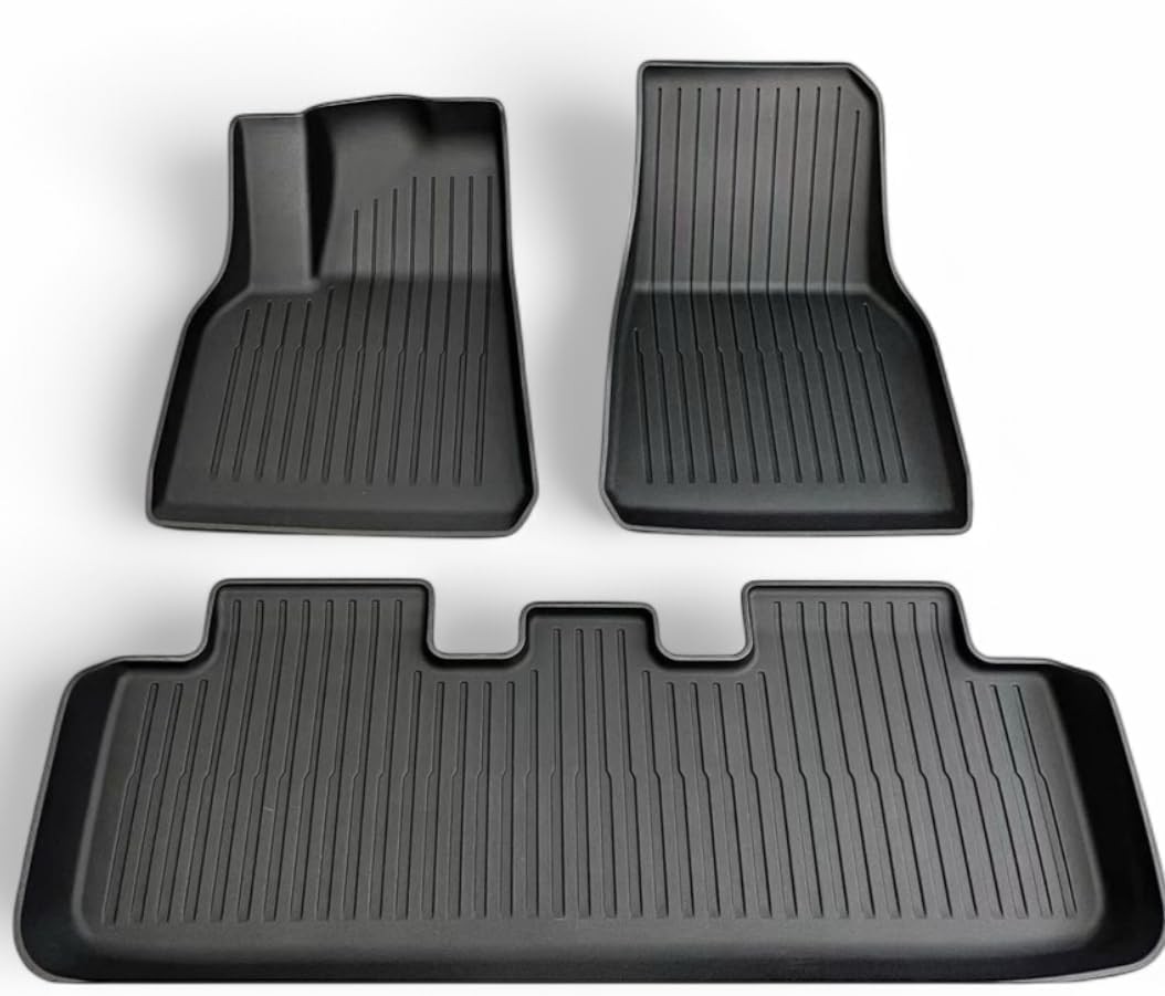 Tesla Model Y ile Uyumlu Ön Arka 3D Trunk Mat Paspas Takımı
