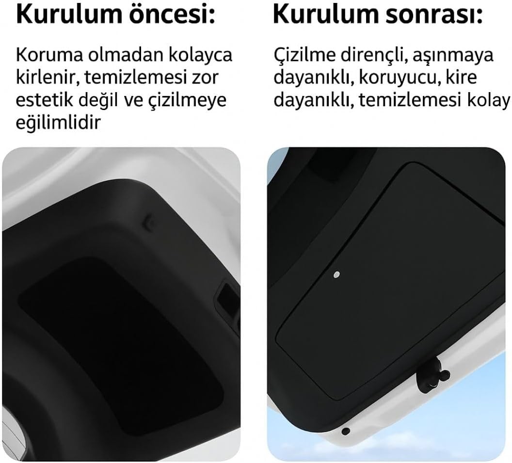 Tesla Model Y 2019-2025 Bagaj Kapısı İç Bakaliti Koruma Pedi (Düz)