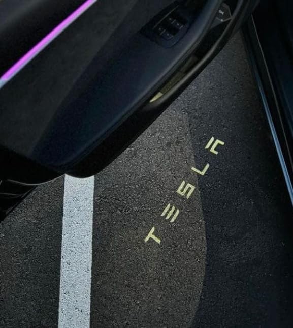Tesla Model Y ile Uyumlu Araç Kapısı LED Projektör Işığı (Tesla)