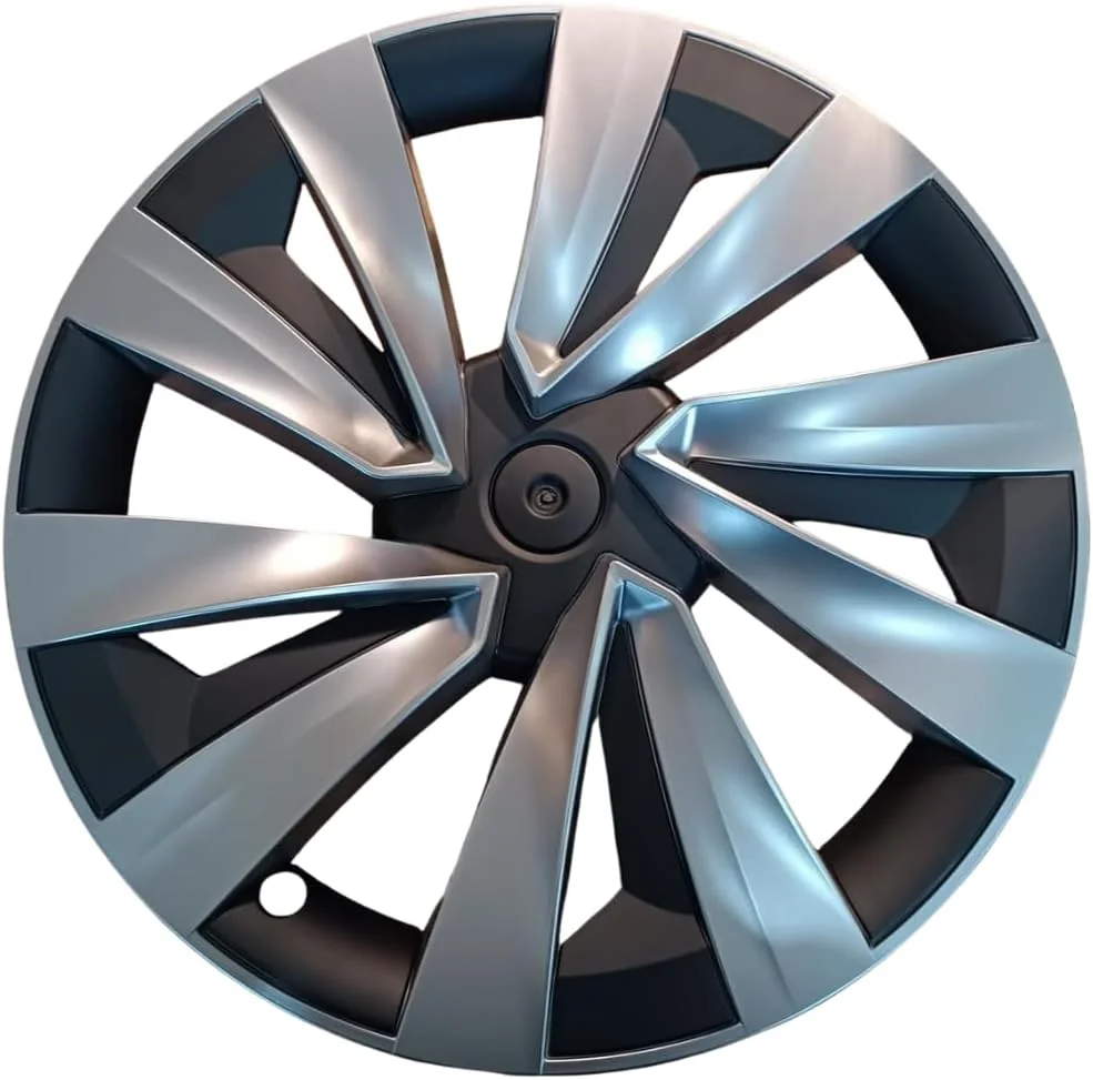 Tesla Model Y Juniper Premium 2025/19 İnç Helix Gümüş Jant Kapağı (4’lü Set)