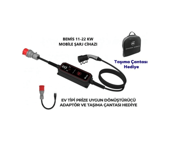 Bemis 11 - 22 kW Pro Mobil Araç Şarj Aleti 5 Metre BEV-2331-0001