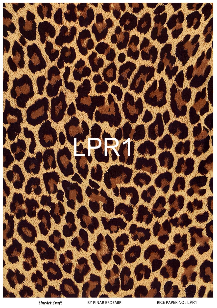 Leopar Serisi LPR1 Leopar Desenli Pirinç Dekopaj 30x42