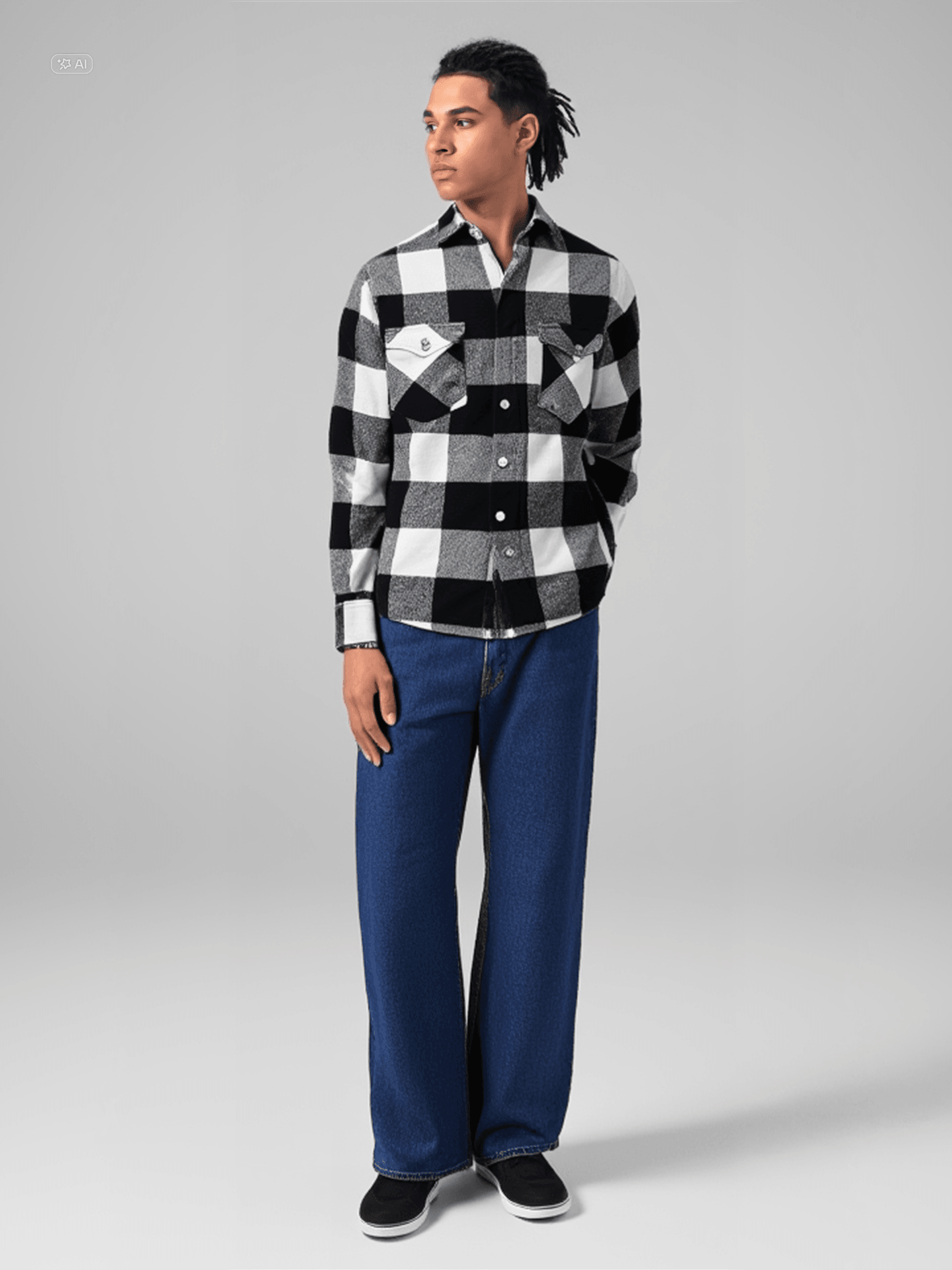 Oduncu Gömlek - Açık Gri